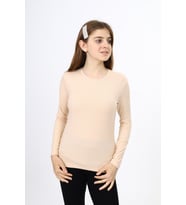 Toontoy Kız Çocuk Okul Tişört (Bej)
