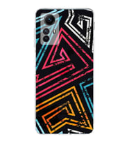 PrintiFy Xiaomi Redmi Note 12S Uyumlu Kamera Korumalı Eskitme Tasarımlı Şeffaf Kılıf