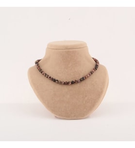 Rodonit Doğaltaş Kolye 6 mm, M279