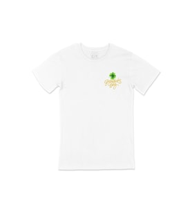 St Patricks Day Cep Logo Tasarımlı Beyaz Tişört