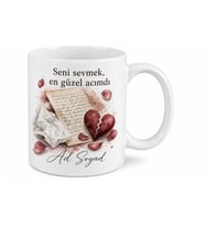 Romantik Edebiyat Gözyaşı Peçetesi Aşk Mektubu Kırık Kalp Kupa Bardak Hediye