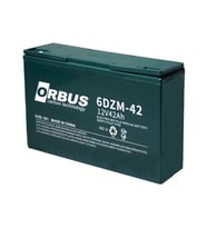 Orbus 12 Volt 42 Amper Elektrikli Bisiklet Aküsü 6DZM-42 (270X77x170 Mm)
