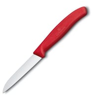 Victorinox Soyma Bıçağı 8cm Düz Ağızlı Kırmızı