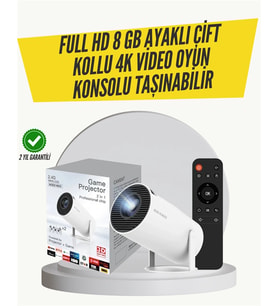 Kablosuz 4K Projeksiyon – Wi‑Fi 6 & Bluetooth 5.0 İle Oyun Uygulama Merkezli