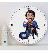Süper Erkek Karikatürlü Duvar Saati