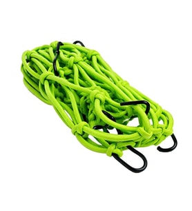 Motosiklet Kask Filesi Büyük Boy 40x40 cm Açık Yeşil 6 Kancalı A Kalite Universal
