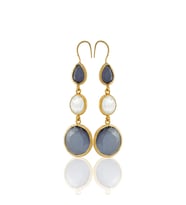 Kadir Jewellery 22 Ayar Altın Kaplama Kadın İnci Küpe -El İşçiliği Ve Hipoalerjenik Küpe