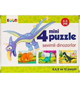 Mini Puzzle-Sevimli Dinozorlar