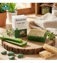 Biodermine Doğal Kabak Lifli Aloe Vera Sabun - Rahatlatıcı ve Nemlendirici (130 gr)