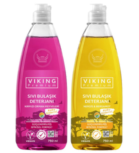 Viking Premium Bulaşık Deterjanı Orman Meyveleri&Nergis-Bergamot 750 ml 2 Adet