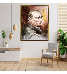 ÇERÇEVELİ ATATÜRK TABLO S43