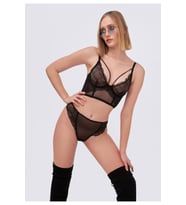 BRALET SÜTYEN STRİNG TAKIM (Siyah)