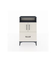 Arges Komodin 2 Raflı Tek Çekmeceli 2 Kapaklı 60x30x96 Antrasit-Aytaşı