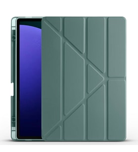 Samsung Galaxy Tab S10 Plus Uyumlu Kılıf Zore Tri Folding Kalem Bölmeli Standlı Kılıf