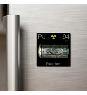 Plutonium (Plütonyum) Elementi – Buzdolap Magneti – 9x9 cm