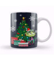 Teen Titans Beast Boy Around The Christmas Tree Kupa Bardak Porselen