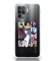 Oppo Reno 5 Lite Uyumlu Taylor Swift Desenli Şeffaf Telefon Kılıfı