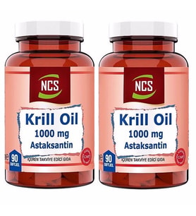 Ncs Krill Oil 1000 Mg Astaksantin 2 Mg 90 Softgel 2 Adet