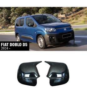 Fiat Doblo D5 Batman Yarasa Ayna Kapağı Piona Black ABS 2024 2025