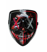 Işıklı Led Maske Parti Eğlence Maskesi Hallowen Neon Maske - Lisinya