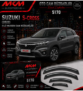 Suzuki S-Cross (2022) 4'lü Kromlu Mugen Cam Rüzgarlığı