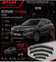 Suzuki S-Cross (2022) 4'lü Kromlu Mugen Cam Rüzgarlığı