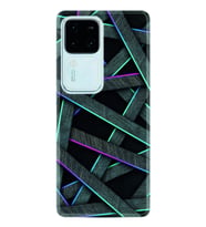 Vivo V30 Kılıf Silikon Desen Özel Seri Gri Zigzag 1706