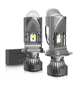 Led far ampulü beyaz H4 50w 12v 22000Lm csp chip lens canbus / LAAM979