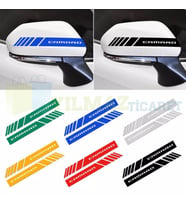 Chevrolet Camaro Yan Dikiz Ayna Şerit Oto Sticker Etiket Yapıştırma Çıkartma 3 Çift ( 20 X 2 Cm Ölçü )