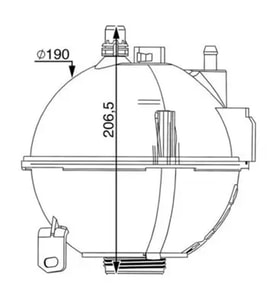 MAHLE CRT210000S Yedek Su Deposu 17138616418