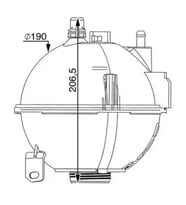 MAHLE CRT210000S Yedek Su Deposu 17138616418