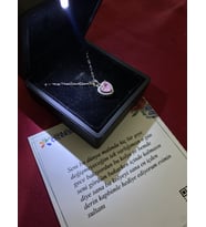Kalpli Çelik Kolye - Özel Işıklı Kutulu