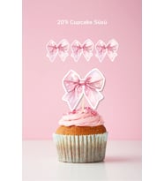 Fiyonk Temalı Doğum Günü Kürdanlı Cupcake Süsü 20'li