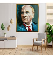 ÇERÇEVELİ ATATÜRK TABLO S9