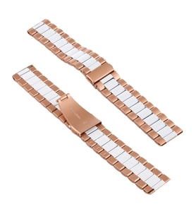 22MM Gear S3 Watch 4 -GT2 GT2E 46MM KayışKordon Seramik Paslanmaz Çelik-(5775)