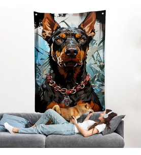 Doberman Duvar Örtüsü-7828