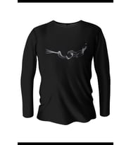 İçimdeki Duman Baskılı Erkek Siyah Uzun Kol Bisiklet Yaka T-Shirt