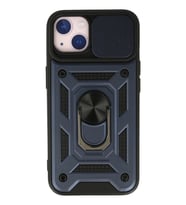 Durukar® iPhone 13 Kılıf Pars Lens Yüzüklü Silikon - Lacivert