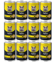 Reflex Plus Gravy Tavuklu Sos İçinde Et Parçacıklı Kedi Konservesi 400 Gr*12 ADE