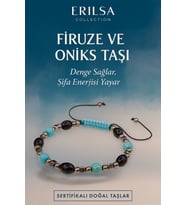 Sertifikalı Firuze ve Oniks Taşı Bileklik – Dengeleyici Şifa Enerjisiyle Özel Tasarım (Çok Renkli)