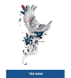 TBS-8494 ORTA BOY ANKA KUŞU DESEN GEÇİCİ DÖVME-TATTO