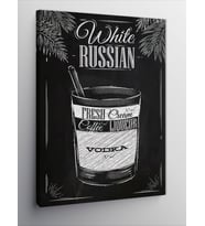 Kanvas Tablo White Russian Kokteyl