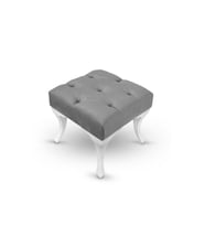 Puf Ayak Ucu Kapitoneli Kapı Önü Antre Bench Puf Gri 40 Cm (Çok Renkli)