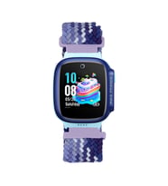 Huawei Watch GT5 41mm KRD-139 18mm Çocuklara Özel Dayanıklı Örgü Kordon (Mor)
