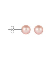 Top Pembe Inci Küpe 10 Mm