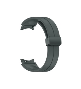 Samsung Galaxy Watch 4 44mm Uyumlu Kordon Silikon Metal Mıknatıslı Toka Zore KRD-84 Kayış