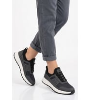 Walkway Füme Hafif Esnek Kilit Bağcıklı Unisex Spor Ayakkabı Nans 6006 G