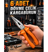6 Adet Dövme Çelik Kargaburun Seti