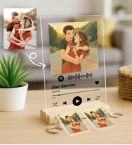 Ghibli Style Efekti Spotify Plak 2 Anahtarlık Hediye (Model 2)