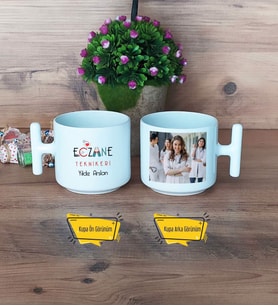 Eczane Teknikeri Kupa Bardak T Fotoğraflı Tıp Bayramı Hediyesi